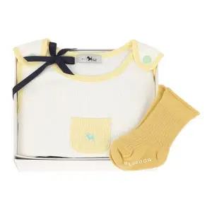 갤러리아 (임신,출산,출산준비) CR) 컬러팝뱀부슬리핑가운 + YE)컬러골지양말