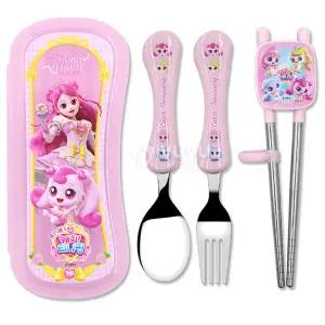 [오키즈]캐치티니핑6 수저포크케이스세트-하츄핑 풀커버 교정용 YP5619 (T0006)