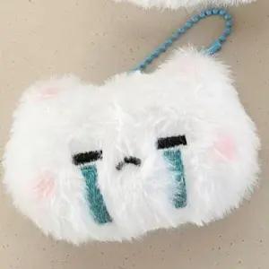 눈물나는 키홀더 인형 고양이 얼굴 키링 열쇠고리 WF0D04E