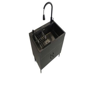 스테인리스 미니 싱크대 야외 탕비실 간이싱크대 보조 하부장 세면대