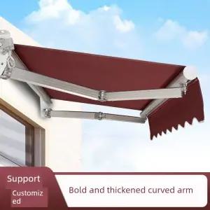 접이식 테라스 어닝 자동 방수 수동형 베란다용