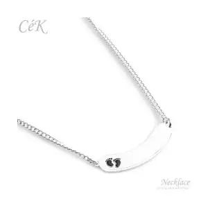 클루아조네 키즈 은목걸이 스터링 실버 각인가능 CeK Kids 4005KN