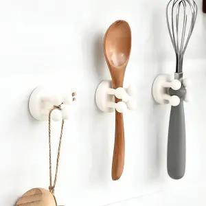 문어발 멀티 칫솔걸이 면도기걸이 욕실 수납 정리 함 세면대 용품 치약 통 신기 선반 거울