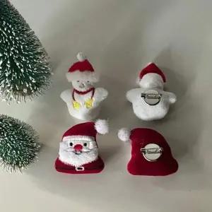 [콩심팥심]병아리 산타 뱃찌 가방 눈사람 브로치 꾸미기 맞춤제