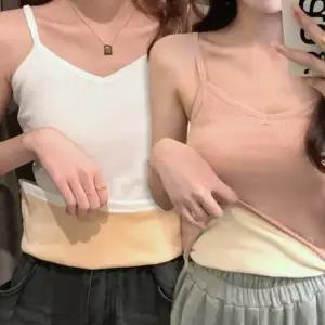 여성용 융털기모 끈나시   44-66 사이즈 민소매 이너웨어 나시