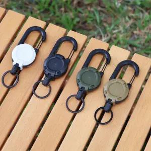 사무용 컴팩트 와이어 핀온릴 튼튼한 배지 키홀더