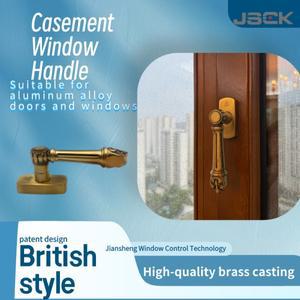 2025년형 유럽 스타일 솔리드 홈 창문 황동 손잡이 (알루미늄 문 및 창문용) 고강도 녹 방지 하드웨어