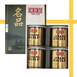 대천김 곱창김 캔김 구정 설날 선물 세트 30g 4캔 1개