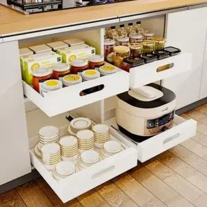 슬라이딩 레일 정리 수납함 공간 활용 서랍장