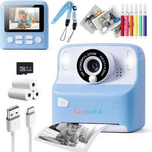 1080P HD 카메라 즉시 인쇄 2가지 모드가 있는 디지털 비디오 레코더 타이머 지연 32GB SD 카드로 3-12세