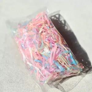 [골드스마일]WL 고무줄 컬러 예쁜 투명 대용량 머리끈 500개