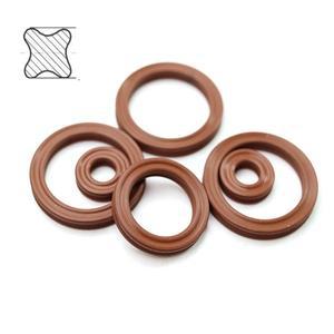 CS 1.78mm 다크  FKM X-링 씰 ID 2.9-133.07mm 4 립 도장 링 개스킷 내유성 및 방수