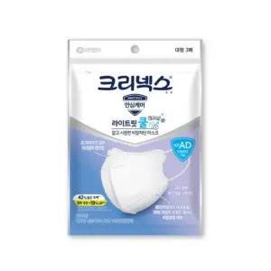 크리넥스 라이트핏 슬림 앤 쿨 대형 화이트 3매입 10개 KFAD