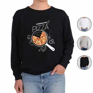 [하프클럽/알티피아]맨투맨 전색상 피자랑 나랑 한번 뜨자 디자인티셔츠