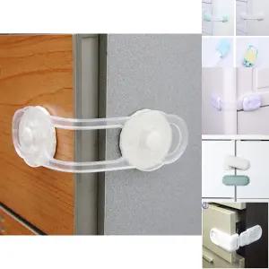 부착식 안전 서랍 장금장치 소/창문/출입문/여닫이/문/싱크대/고리/잠금장치/냉장고/고정/가구/도어