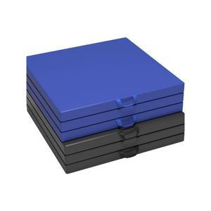 매트 찜질방 1인용 3단 바닥 가죽 PE스펀지 레자 수면 1인 검은색