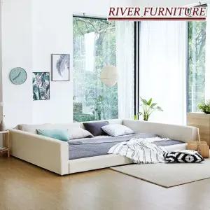 리버퍼니쳐 윌리 가드형 ㄷ자저상형 SS+SS 패밀리침대프레임 RH0030