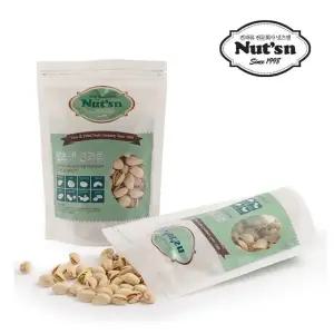 햇 무염 생 피스타치오 지퍼백 200g 견과 유아 간식 원물 견과류 다이어트 사무실견과 견과류 간식 탕비실