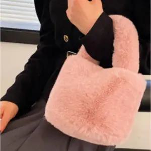 여성 겨울 밍크 스포트 퍼 미니 버킷벡 숄더백 가방