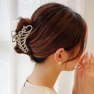 [골드스마일]집게 헤어집게핀 반묶음집게핀 큐빅 장식 핀 반 묶음 집주 삔 헤어