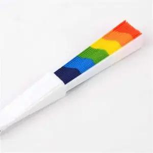 무지개 부채 옛날부채