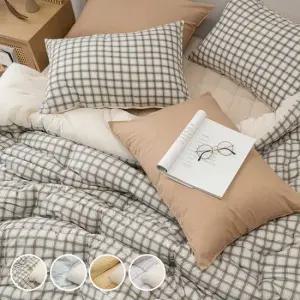 케렌시아 쿠키체크 소프트마이크로 이불베개세트퀸 차렵이불퀸+베개커버2P)