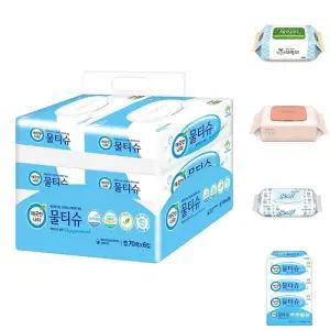 깨끗한나라 물티슈 캡형 70매X6입