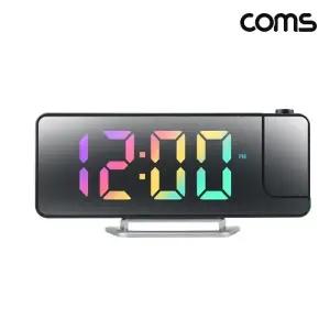 빔프로젝터 LED 디지털 알람 시계 날짜 온도 레이저