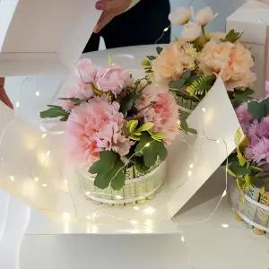 플라워 용돈 케이크 박스 꽃다발 기프트 보자기 선물 상자 스위츠 장식 아이디어 생화 조화