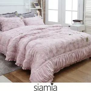 [시아미아]윤스홈 리쉬 프리미엄극세사 겨울침구세트 퀸(특대형이불)