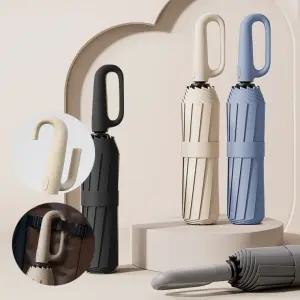 2중프레임손잡이우산 자동우산 접이식우산 장우산 휴대용우산 자동우산 카라비너우산 튼튼한우산