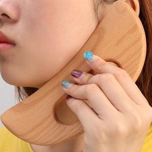 나무 괄사 도구 수동 마사지 스크래퍼, 셀룰라이트 제거 슬리밍 보드 바디 패들 테라피
