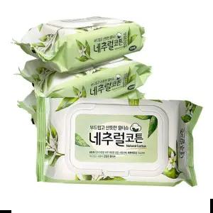 그린터치 네추럴코튼 물티슈(100매) 낱개1개