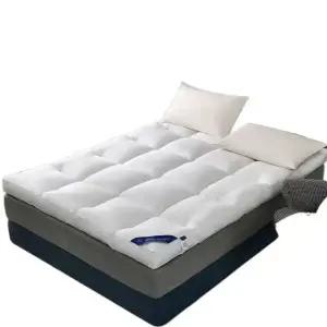 슈퍼킹 라지킹 토퍼 매트 두께 푹신한 그레이 화이트 90x200cm