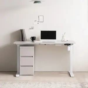 포스트모던 모션핏 높이조절 스탠드 모션데스크 100cm+서랍장