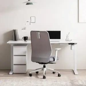 포스트모던 모션핏 높이조절 스탠드 모션데스크 120cm+서랍장