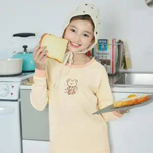 수아팜 [정상가 27900원] 여아 워킹 베어 코튼 긴팔 내의 세트