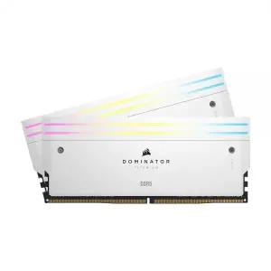 CORSAIR DDR5-6400 CL32 Dominator Titanium WHITE 패키지 (64GB(32Gx2)) /밀알