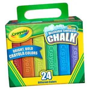 워셔블분필 크레욜라 베이직 야외용 분필 24색 1P 워셔블 초크펜