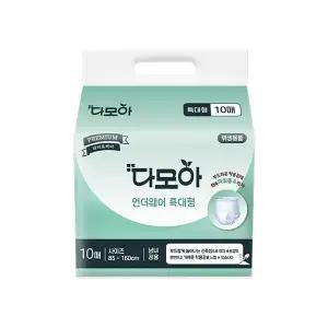 다모아 팬티형 기저귀 특대형 10매x8팩(80장) 성인용 요실금 언더웨어