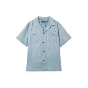 [폴로 랄프 로렌]POLO RALPH LAUREN 클래식핏 인디고 샴브레이 캠프 셔츠 - 블루 MNPOWOV1N820764-400 8...