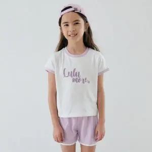 로고상하 인기 룰루모어 퍼플 LU121 감성 여름 상하복 (WFJ124L)