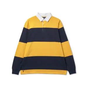 [폴로 랄프 로렌]POLO RALPH LAUREN 아이코닉 럭비 셔츠-골드크루즈 네이비 MNPOKNI16823756-400 897638