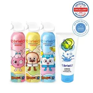브레드이발소 버블클렌저 200ml 3종 기본형)+양배추 모이스처 수딩젤 160ml