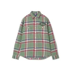 [폴로 랄프 로렌]POLO RALPH LAUREN WORKWEAR CAPSULE 클래식핏 플래드 플란넬 워크셔츠-멀티 MNPOWOV16...