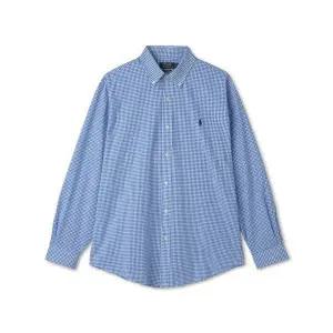 [폴로 랄프 로렌]POLO RALPH LAUREN 커스텀핏 포플린 셔츠 - 블루 체크 MNPOWOV16822118-400 896881