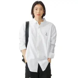 [폴로 랄프 로렌]POLO RALPH LAUREN White Collection 커스텀핏 클래식 옥스포드 셔츠 - 화이트 MNPOWOV...