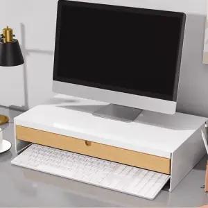 루그나 모니터받침대+서랍장 47x26cm 모니터스탠드 커피캡슐보관함 모니터거치대