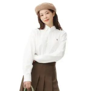 [폴로 랄프 로렌]POLO RALPH LAUREN W 클래식핏 옥스포드 셔츠 - 화이트 WMPOSHTN6820184-100 896610