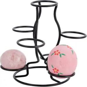 NBEADS 크리스탈 볼 홀더 7개의 디스플레이 스탠드 블랙 언 멀티스피어 구 홈 오피스 장식용